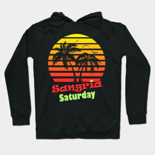 Sangria Saturday 80s Sunset Hoodie